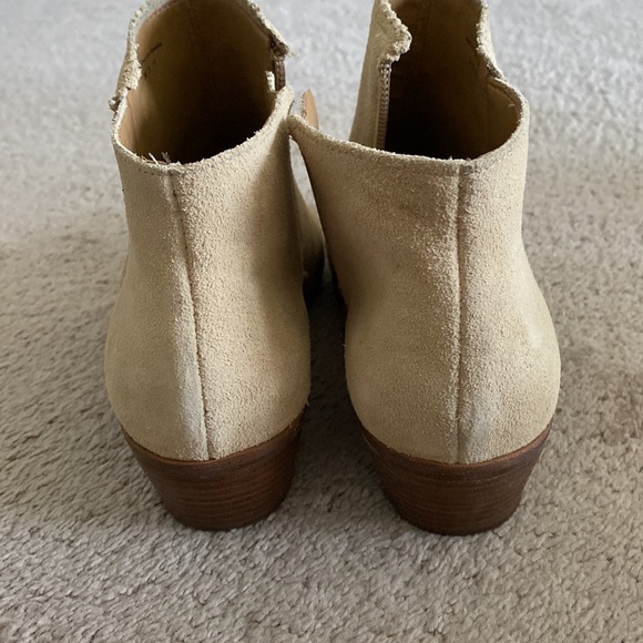 Jack Rogers neutral suede ankle booties size 10 - only worn once! - Picture 3 of 5